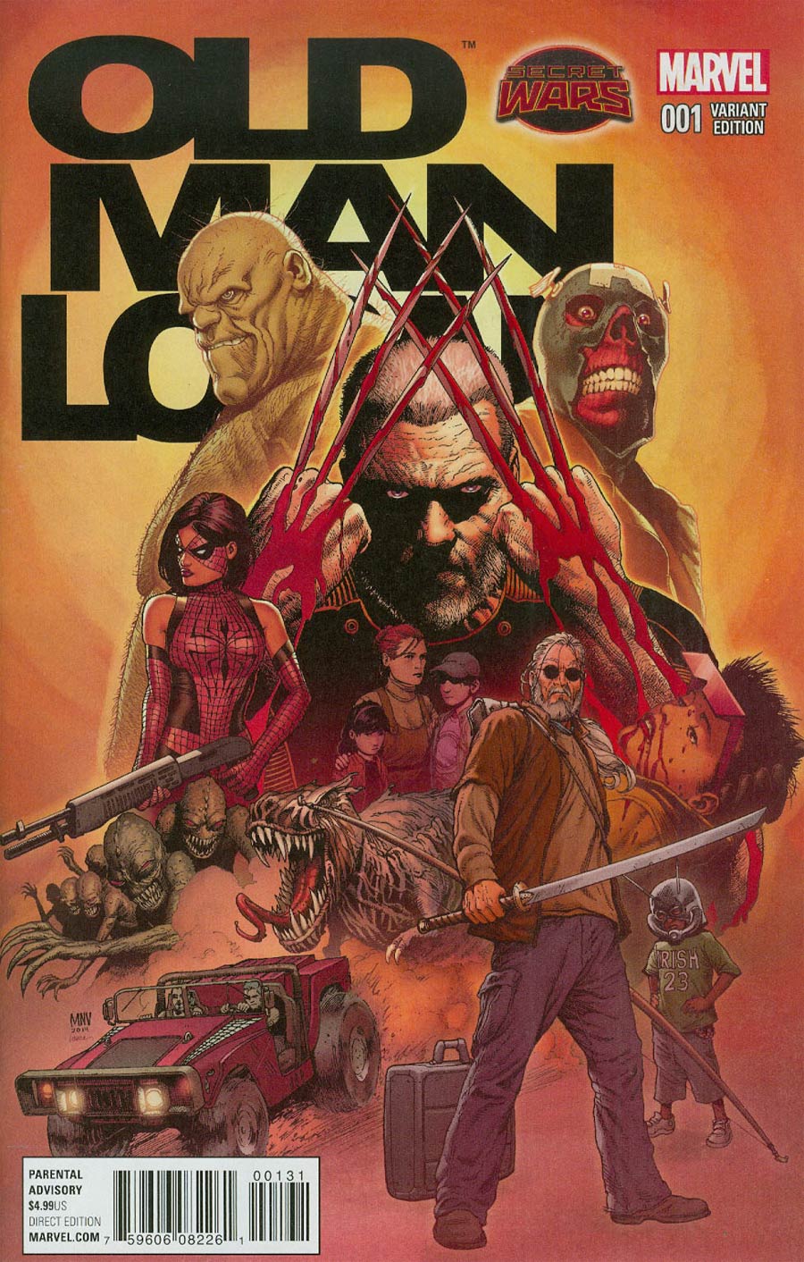 Old Man Logan #1 Cover E Incentive Steve McNiven Variant Cover (Secret Wars Warzones Tie-In)