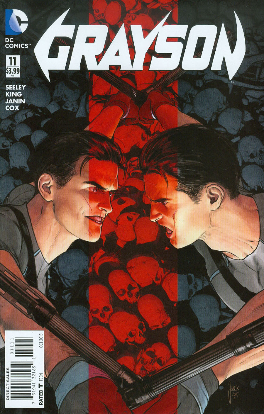 Grayson #11 Cover A Regular Mikel Janin Cover