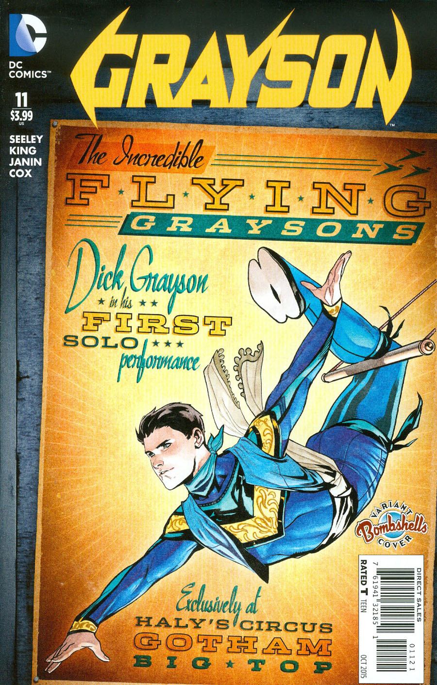 Grayson #11 Cover B Variant Emanuela Lupacchino DC Bombshells Cover
