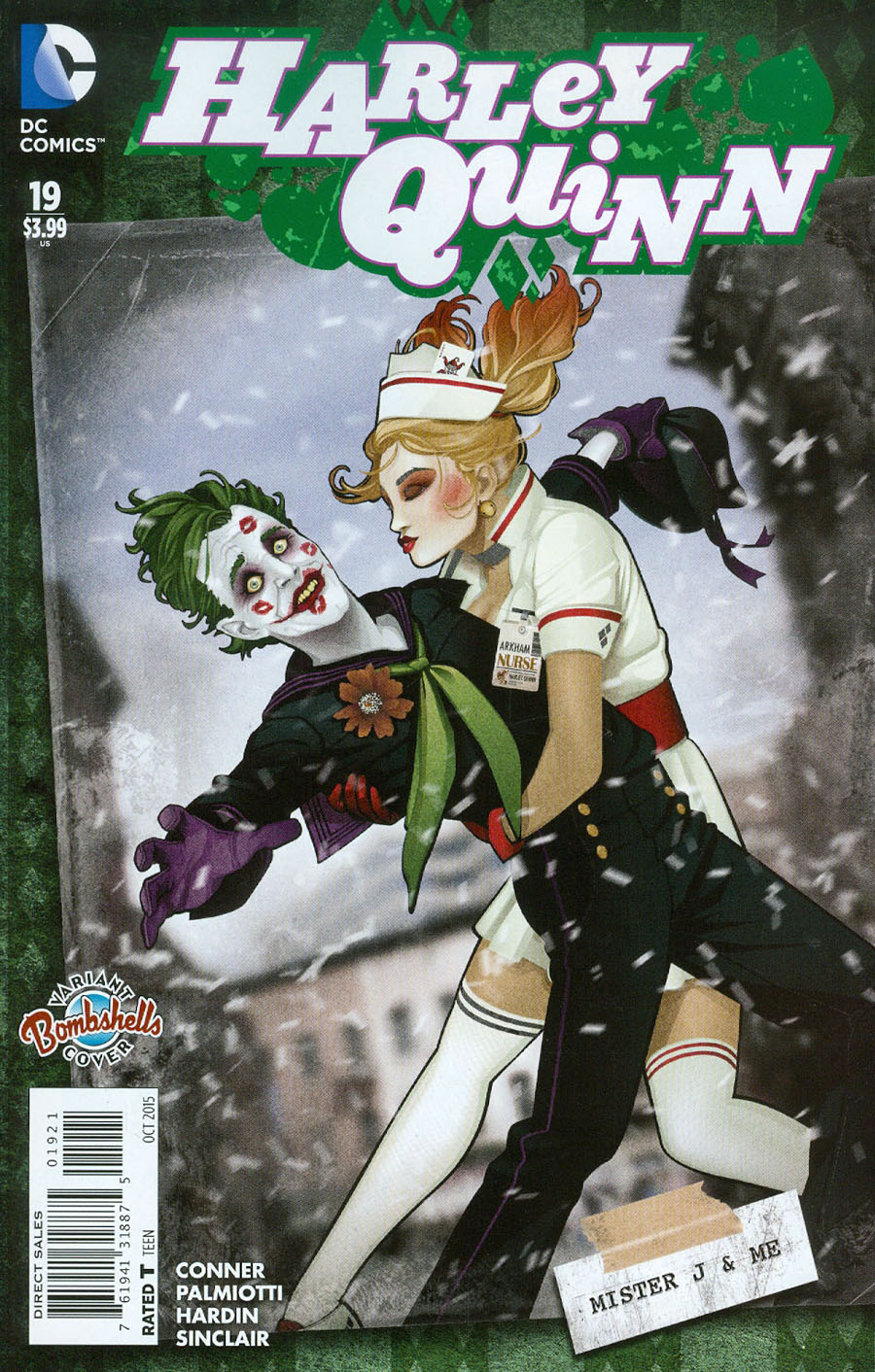 Harley Quinn Vol 2 #19 Cover B Variant Ant Lucia DC Bombshells Cover