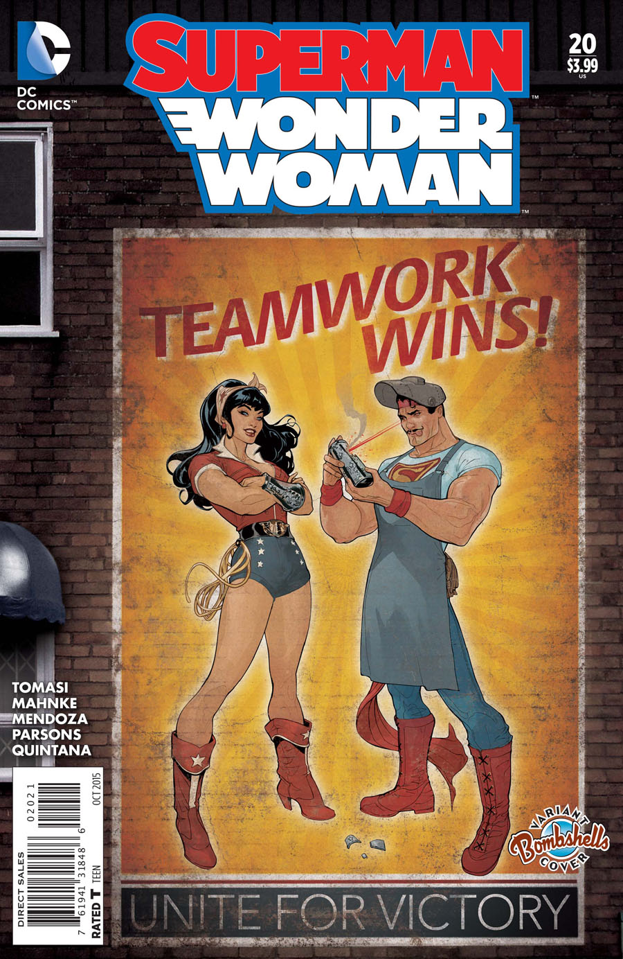 Superman Wonder Woman #20 Cover B Variant Terry Dodson DC Bombshells Cover