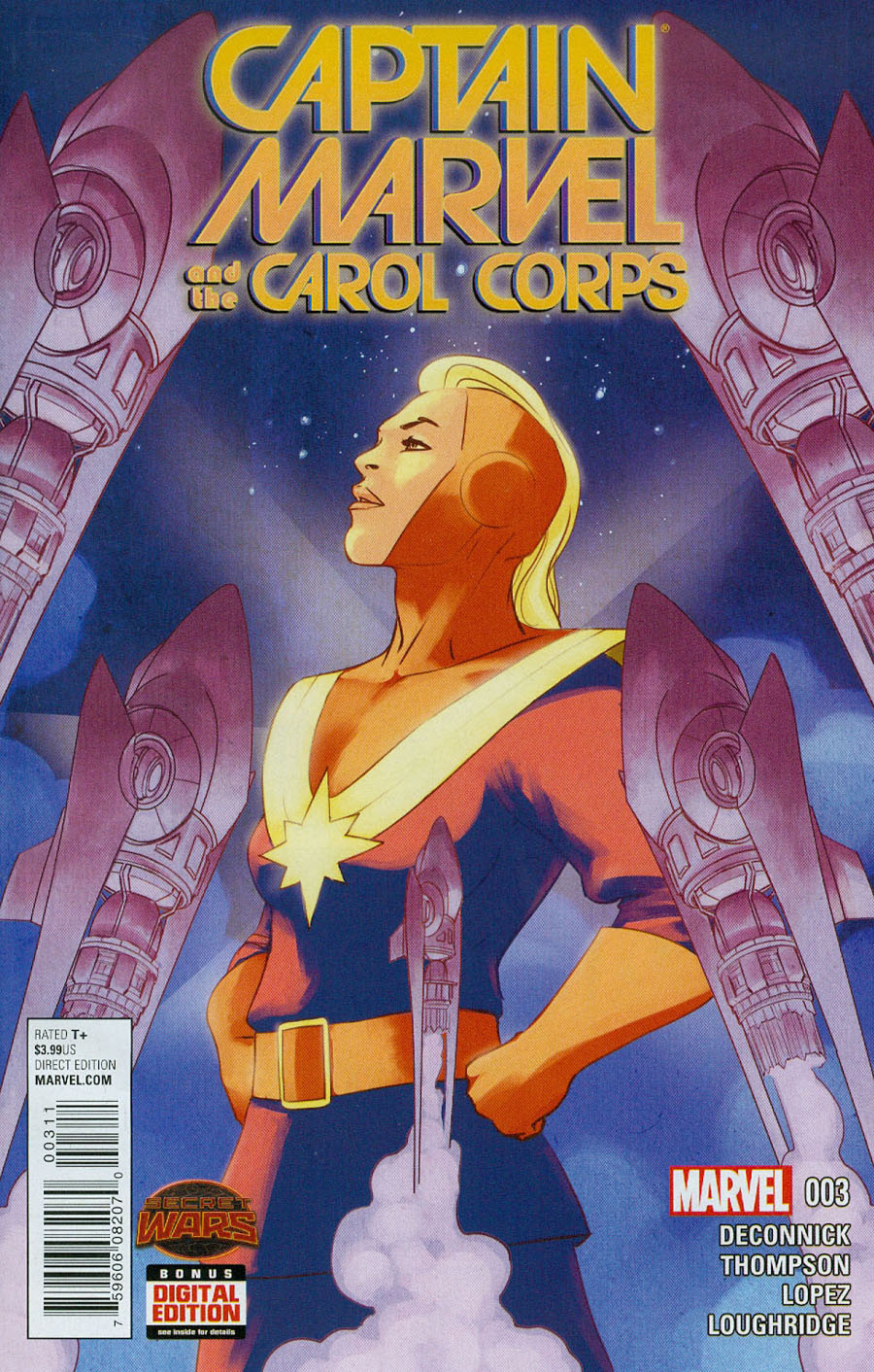 Captain Marvel And The Carol Corps #3 Cover A Regular David Lopez Cover (Secret Wars Warzones Tie-In)
