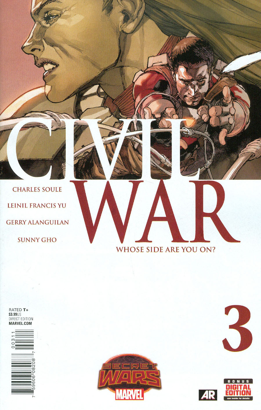 Civil War (Secret Wars) #3 Cover A Regular Leinil Francis Yu Cover (Secret Wars Warzones Tie-In)
