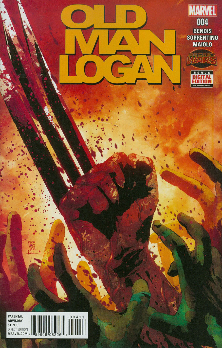 Old Man Logan #4 Cover A Regular Andrea Sorrentino Cover (Secret Wars Warzones Tie-In)