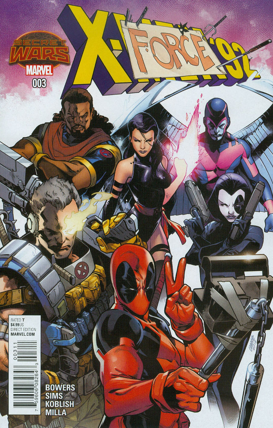 X-Men 92 #3 Cover A Regular Pepe Larraz Cover (Secret Wars Warzones Tie-In)