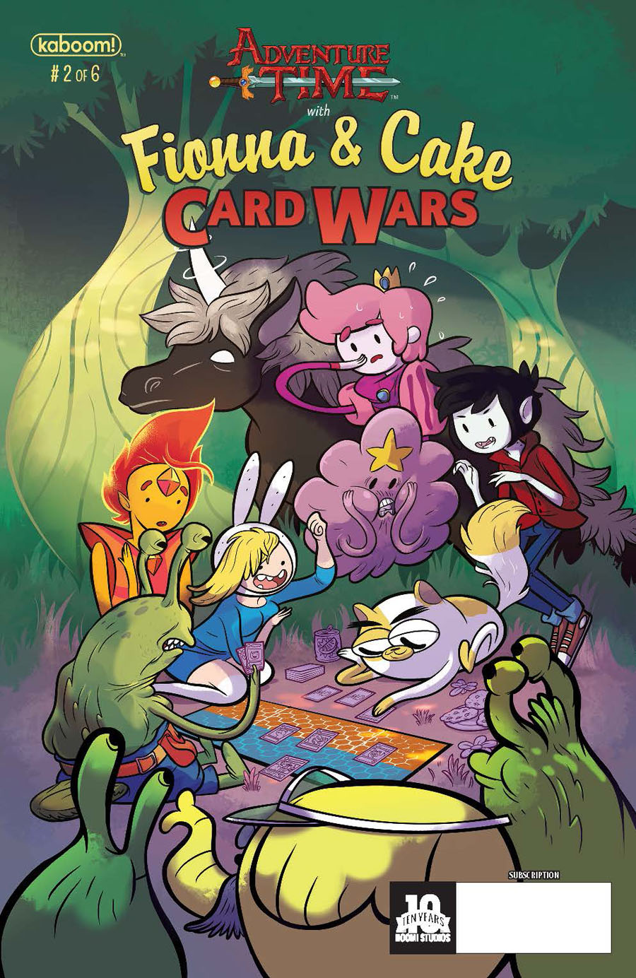 Adventure Time With Fionna & Cake Card Wars #2 Cover B Variant Nicole Hamilton Subscription Cover