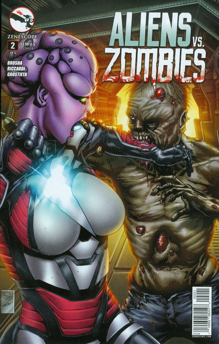Aliens vs Zombies #2 Cover B Anthony Spay