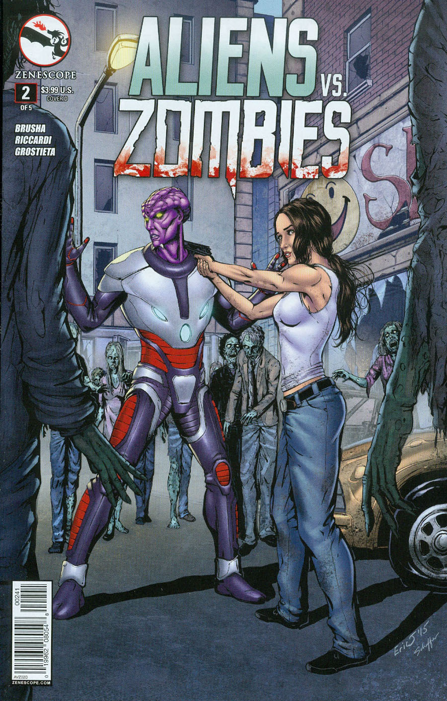 Aliens vs Zombies #2 Cover D Eric J