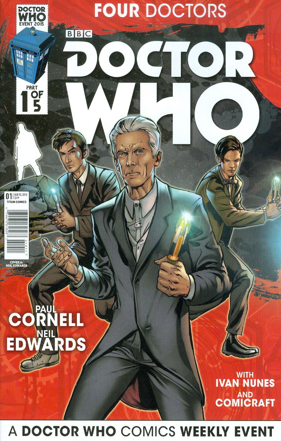 Doctor Who Event 2015 Four Doctors #1 Cover A Regular Neil Edwards Interlinking Doctor Cover