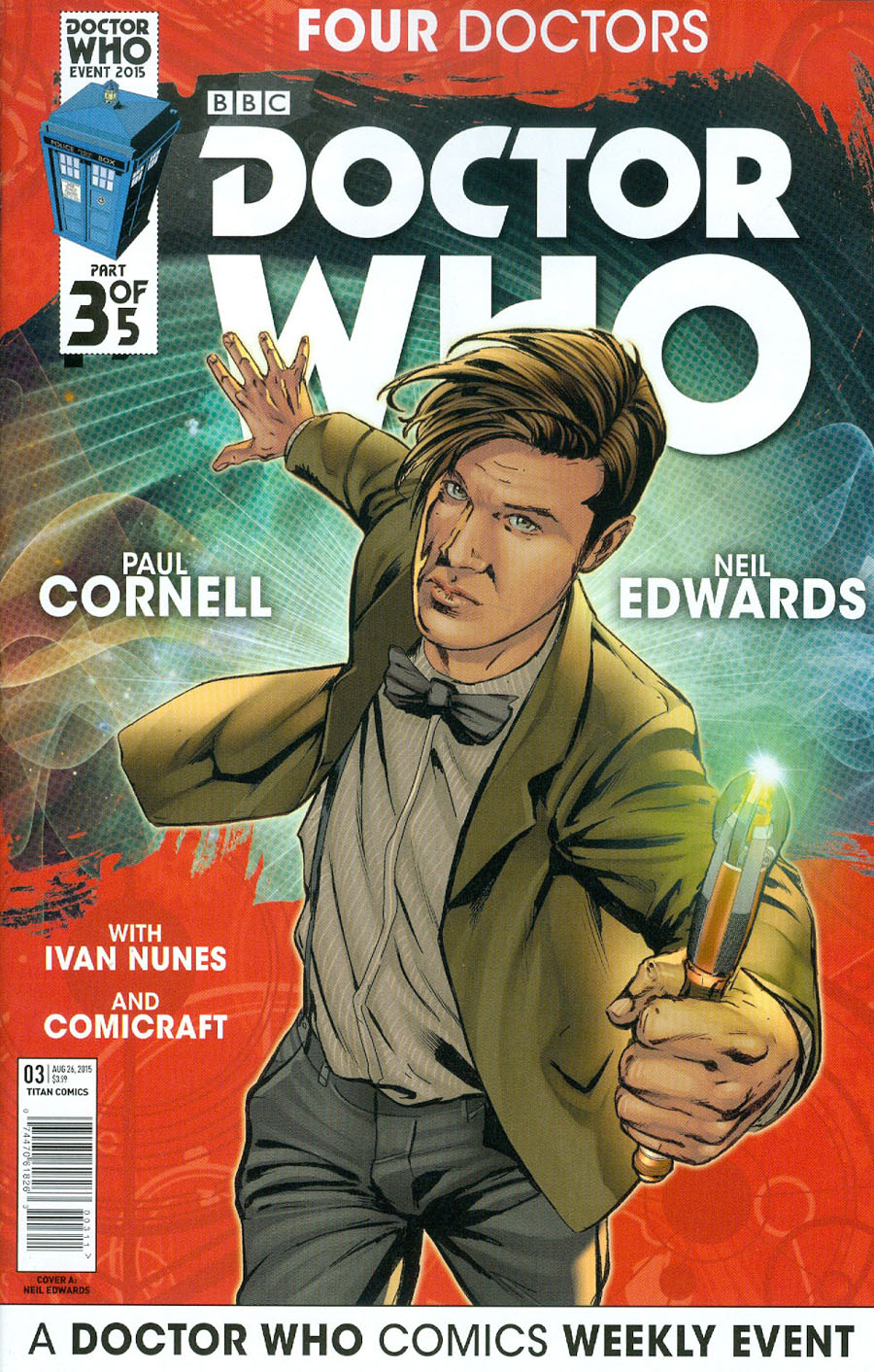 Doctor Who Event 2015 Four Doctors #3 Cover A Regular Neil Edwards Interlinking Doctor Cover