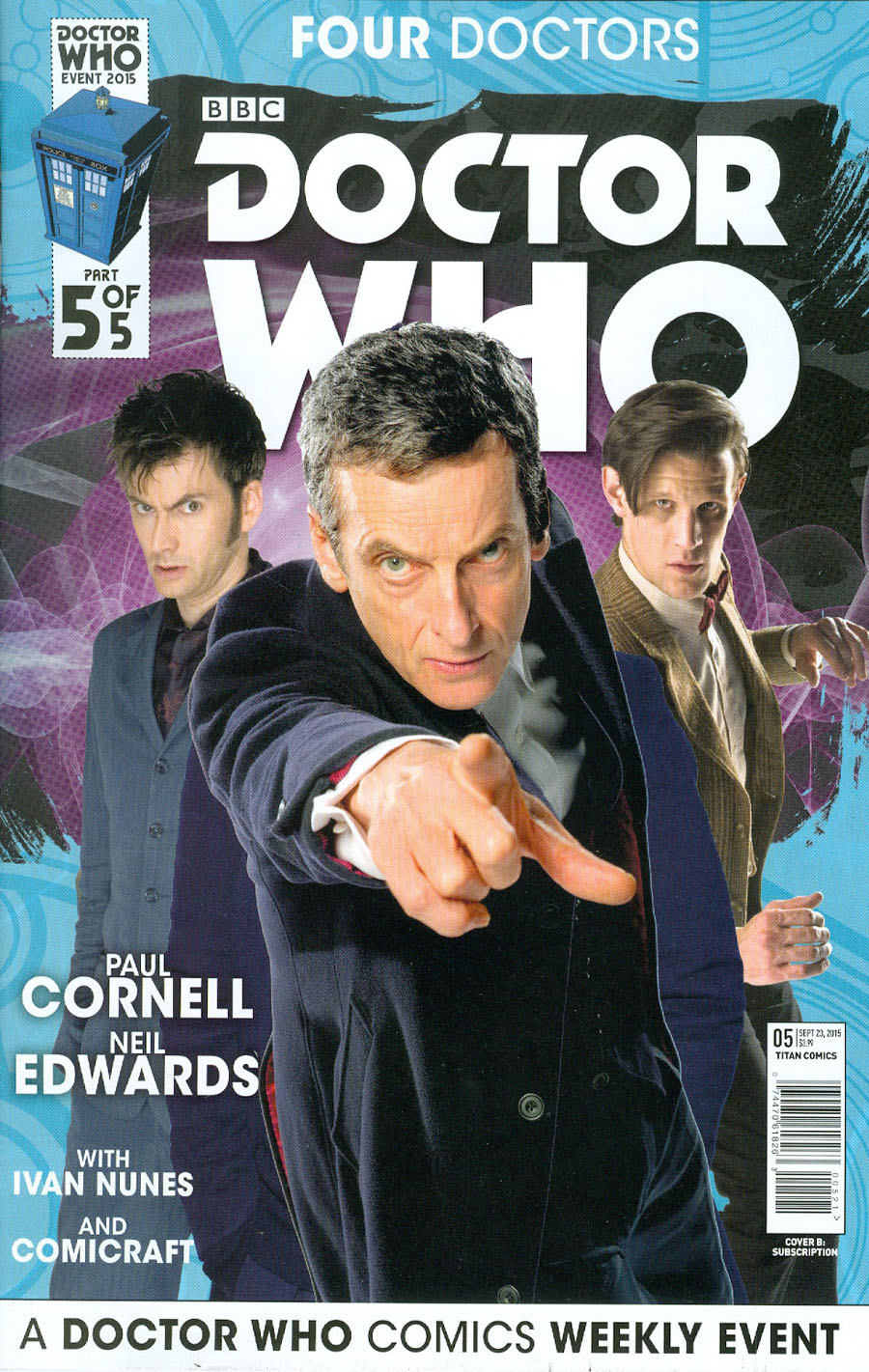 Doctor Who Event 2015 Four Doctors #5 Cover B Variant Interlinking Photo Subscription Cover