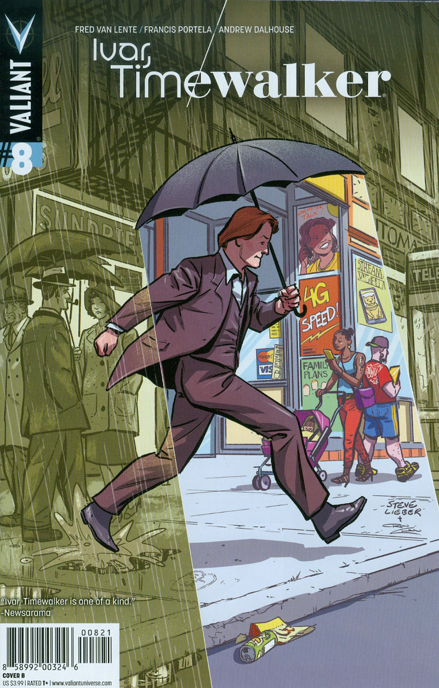 Ivar Timewalker #8 Cover B Variant Steve Lieber Cover