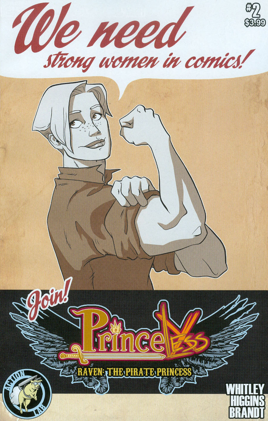 Princeless Raven The Pirate Princess #2 Cover B Variant Rosy Higgins & Ted Brandt Cover
