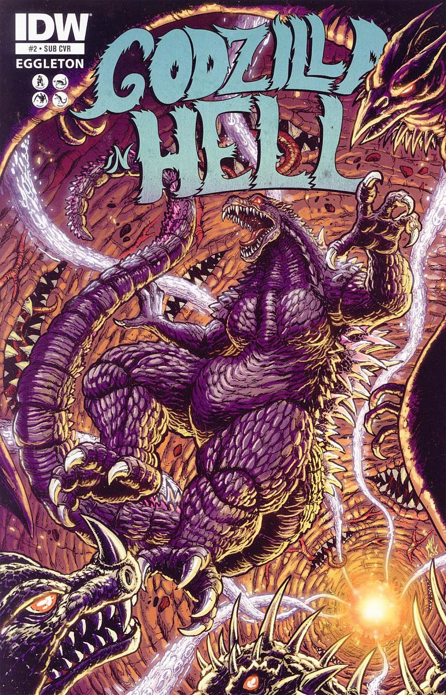 Godzilla In Hell #2 Cover B Variant Matt Frank Subscription Cover