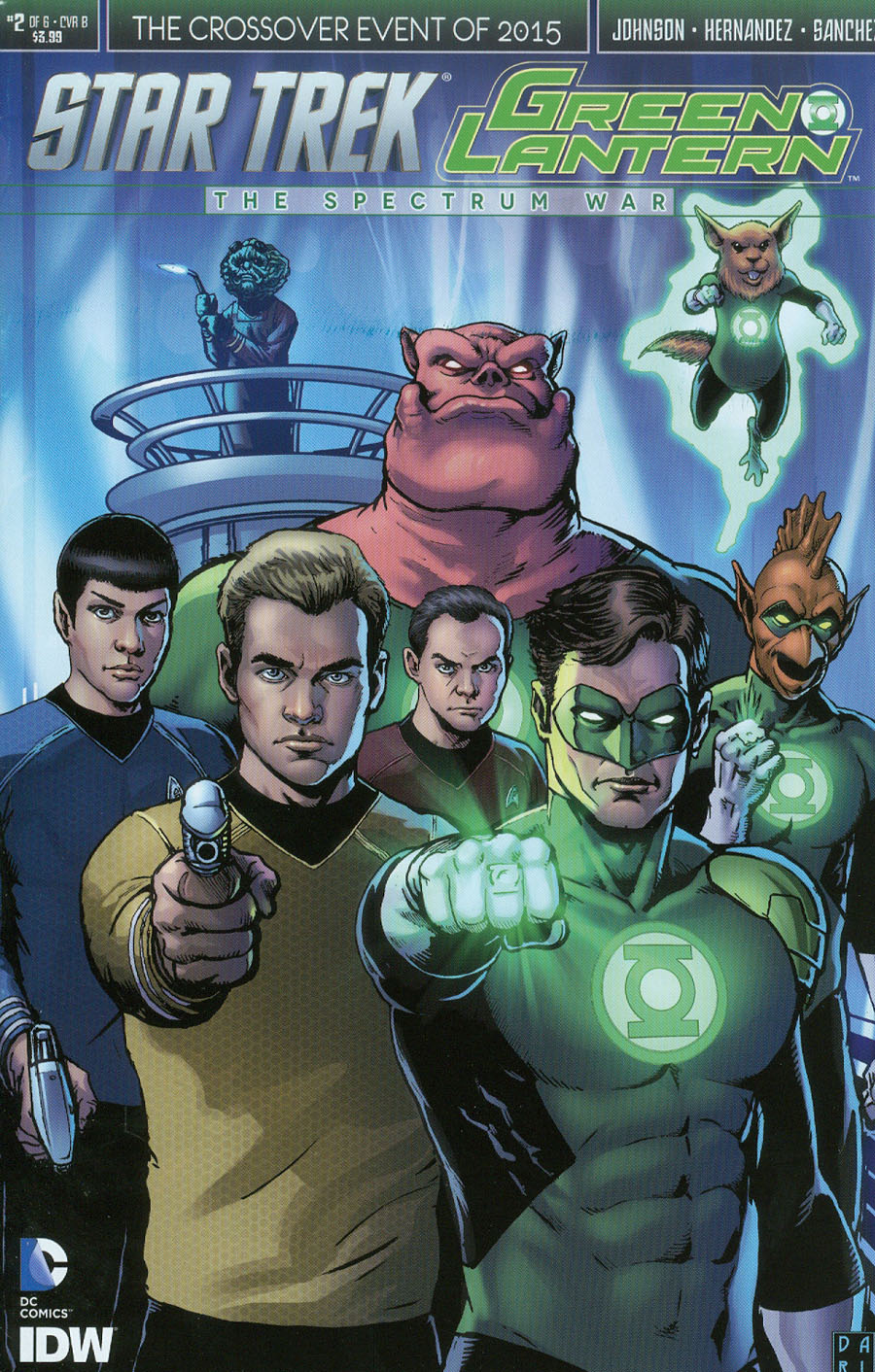 Star Trek Green Lantern #2 Cover B Variant Darick Robertson Cover