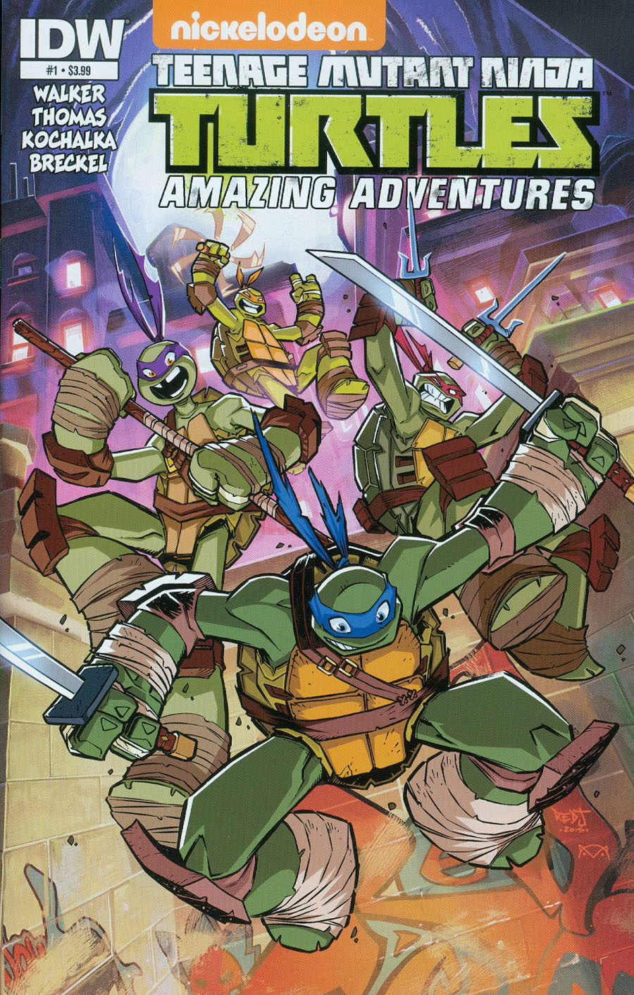 Teenage Mutant Ninja Turtles Amazing Adventures #1 Cover A Regular Jon Sommariva Cover