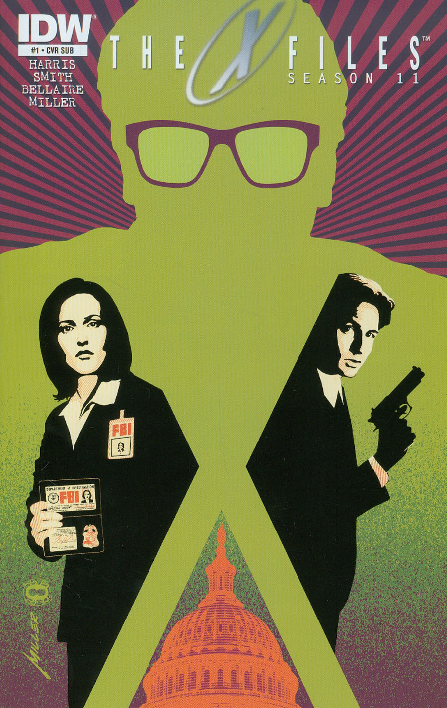 X-Files Season 11 #1 Cover C Variant Brian Miller Subscription Cover