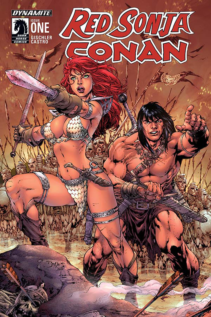 Red Sonja Conan #1 Cover B Variant Ed Benes Cover