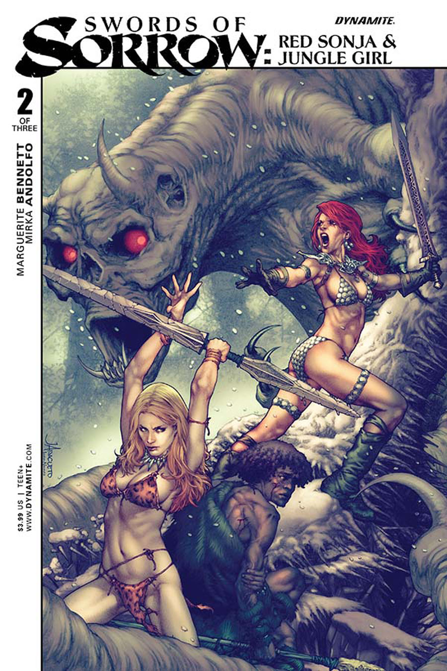 Swords Of Sorrow Red Sonja & Jungle Girl #2 Cover A Regular Jay Anacleto Cover