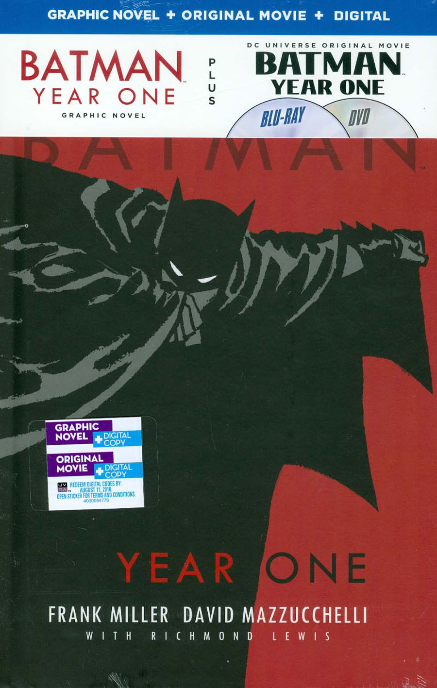 Batman Year One HC Book & DVD Blu-ray Set