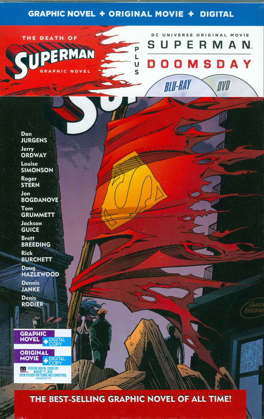 Death Of Superman HC Book & DVD Blu-ray Set
