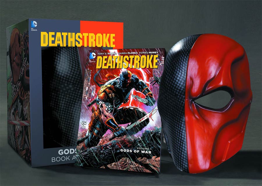 Deathstroke (New 52) Vol 1 Gods Of War Book And Mask Set