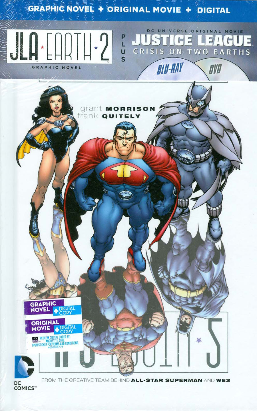 JLA Earth 2 HC Book & DVD Blu-ray Set