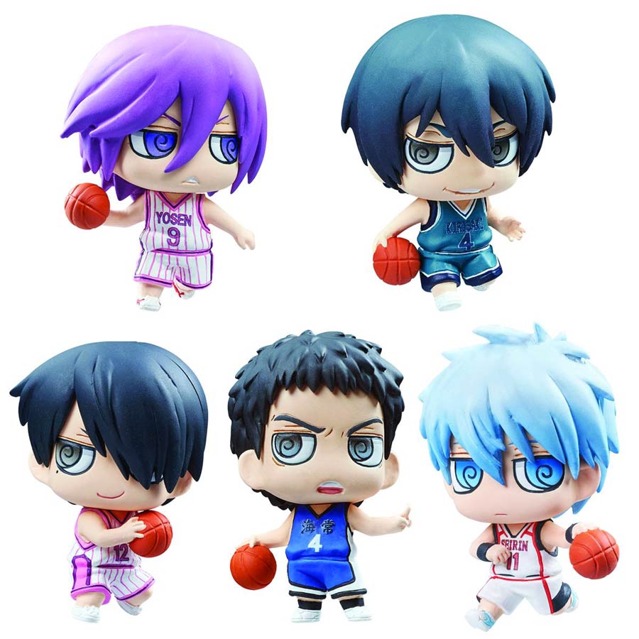 Kurokos Basketball Petit Chara Game Edition 1st Quarter Mini Figure Blind Mystery Box 6-Piece Display