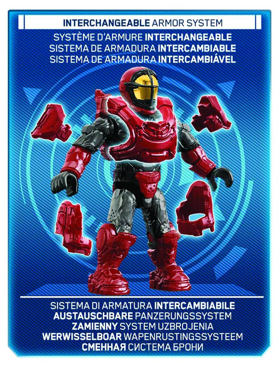 Mega Bloks Halo Armor & Weapon Customizable Figure Assortment Case