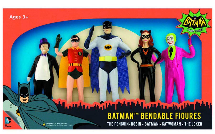 Batman 66 Bendable Figure Box Set