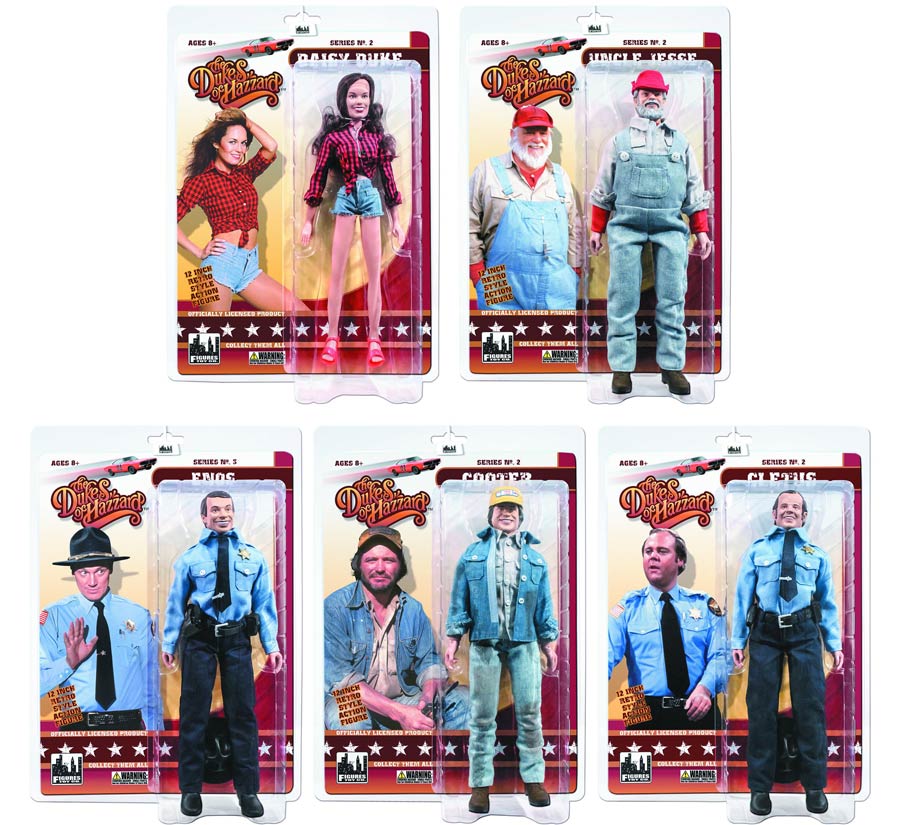 Dukes Of Hazzard 8-Inch Retro Action Figure Series 2 Assortment Case