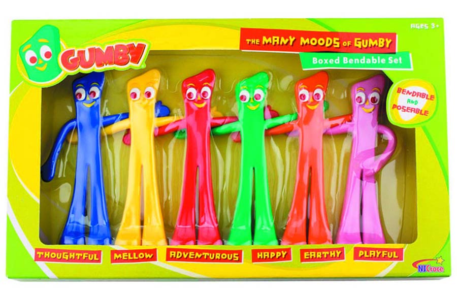 Gumby Many Moods Bendable Figure Box Set