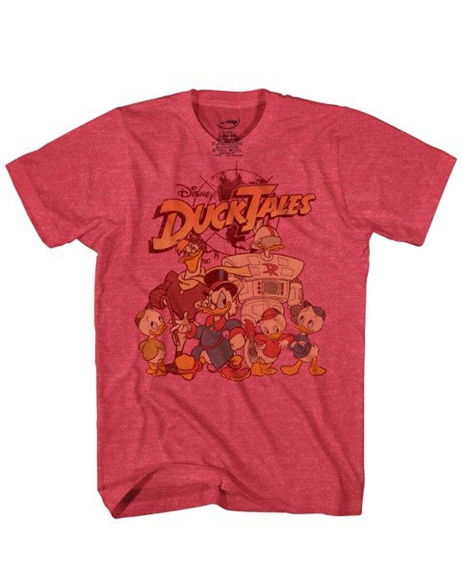 Ducktales Duck Duck Goose Red Heather T-Shirt Large