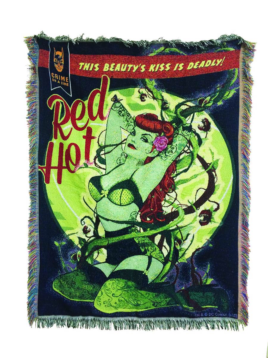 DC Bombshells Previews Exclusive Tapestry Blanket - Poison Ivy