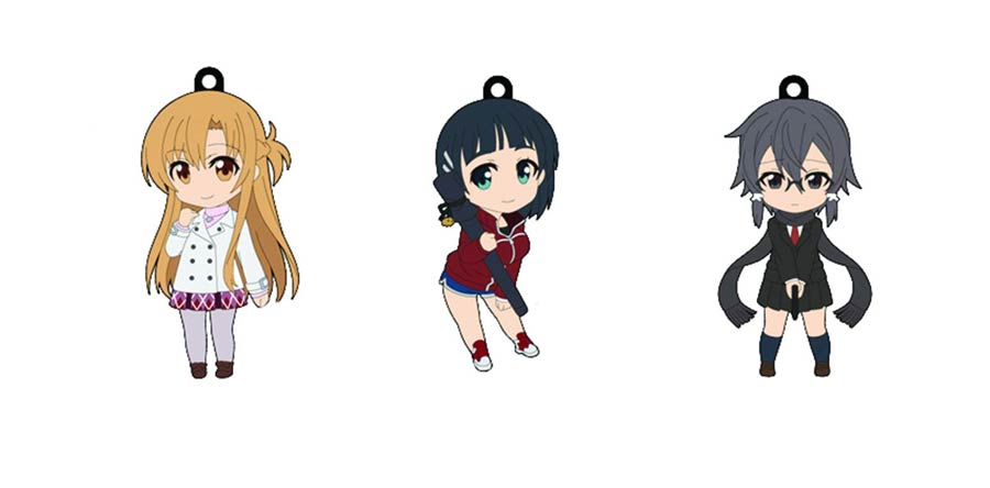 Pikuriru Sword Art Online II Rubber Strap Set - Real