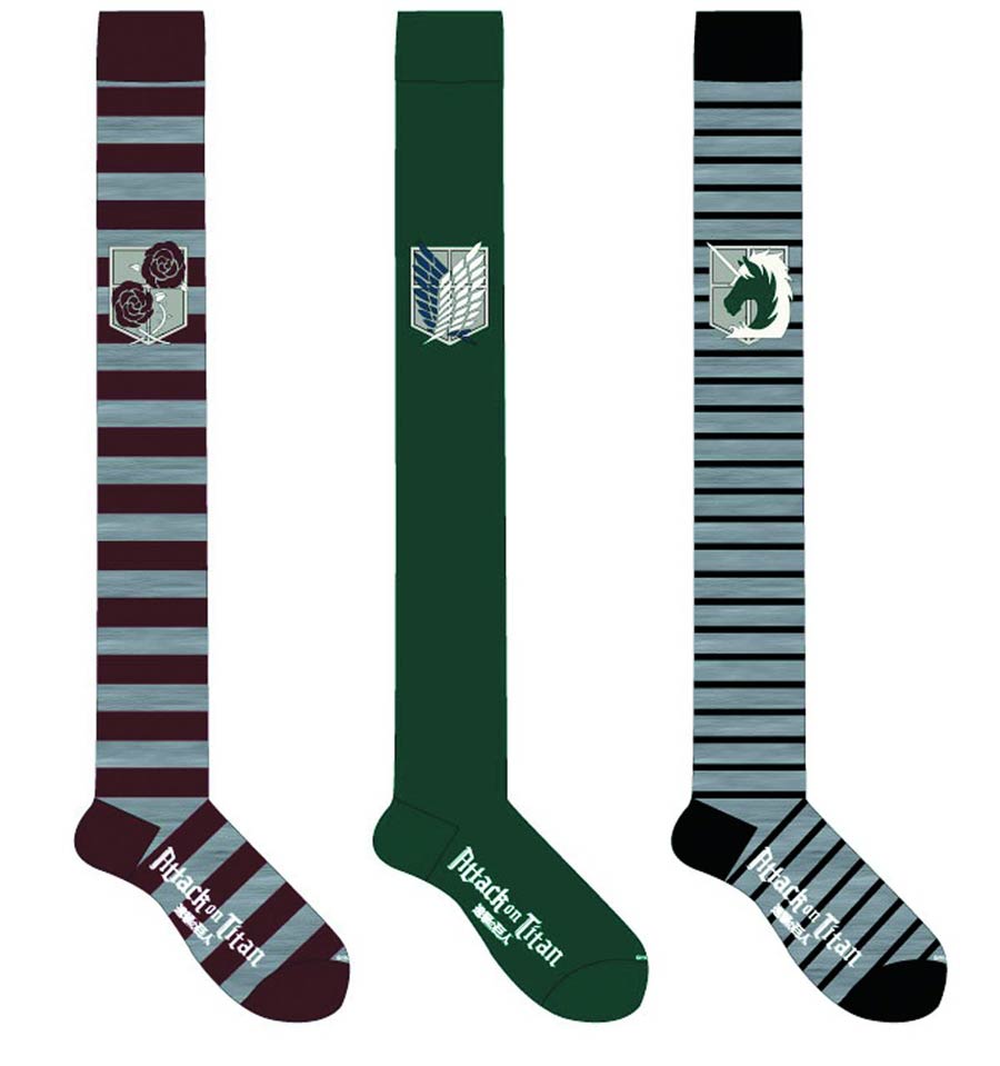 Attack On Titan Over-The-Knee Socks - Garrison Symbol