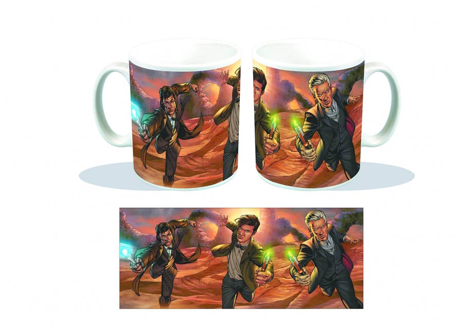 Doctor Who Three Doctors Landscape Doctor Who Day Mug