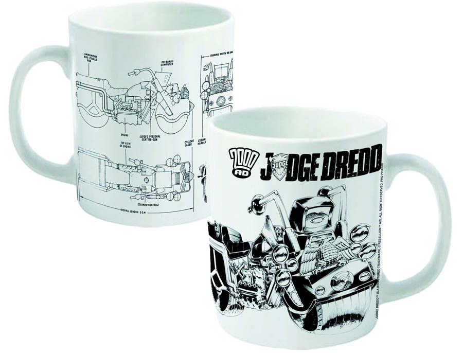 Judge Dredd Lawmaster Blueprint Mug