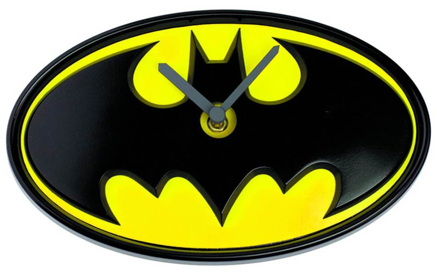DC Heroes Logo Wobble Clock - Batman