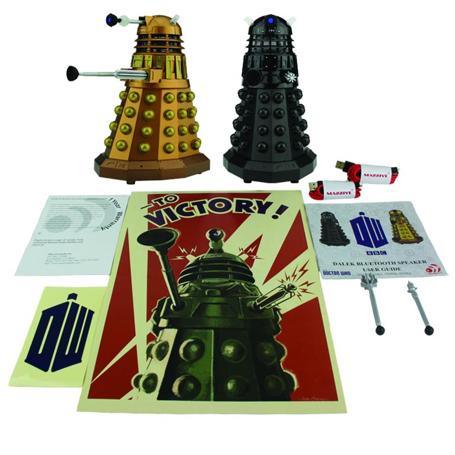 Doctor Who Bluetooth Speaker Gift Set - Assault Dalek & Dalek Sec