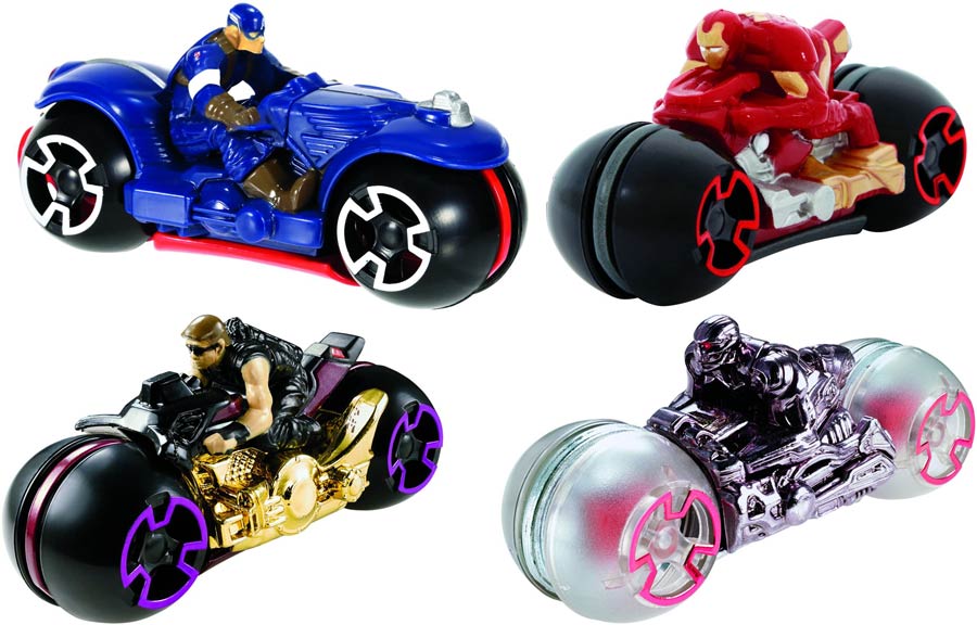 Hot Wheels Avengers Moto With Rider Assortment Case