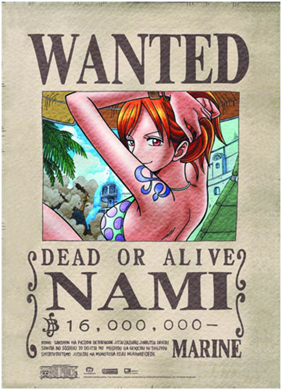 One Piece Wanted Wall Scroll - Nami