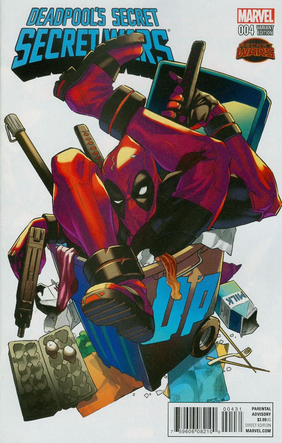 Deadpools Secret Secret Wars #4 Cover B Variant Manga Cover (Secret Wars Warzones Tie-In)