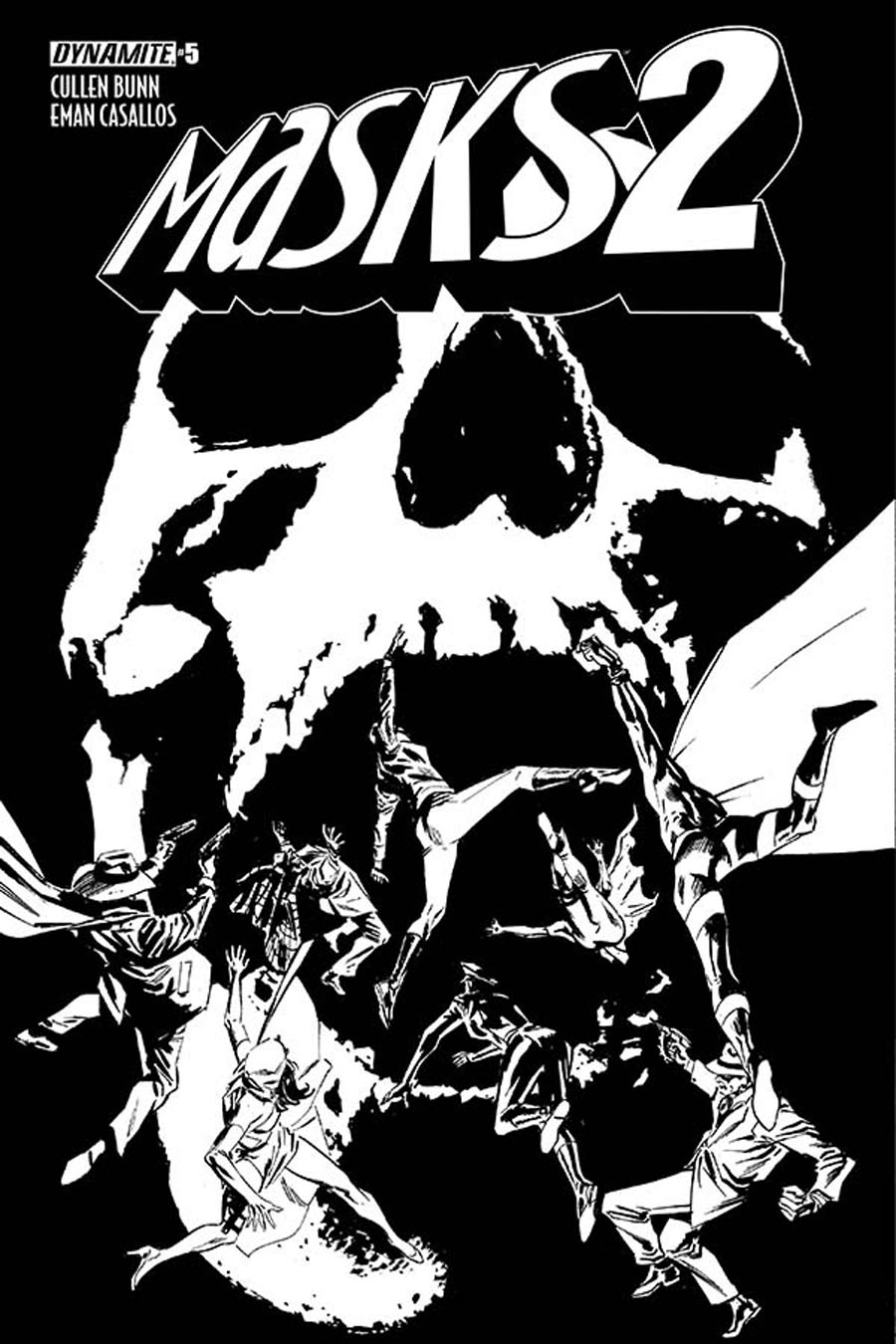 Masks 2 #5 Cover E Incentive Butch Guice Black & White Cover