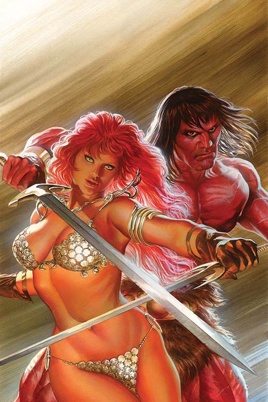 Red Sonja Conan #1 Cover F Rare Alex Ross Virgin Cover