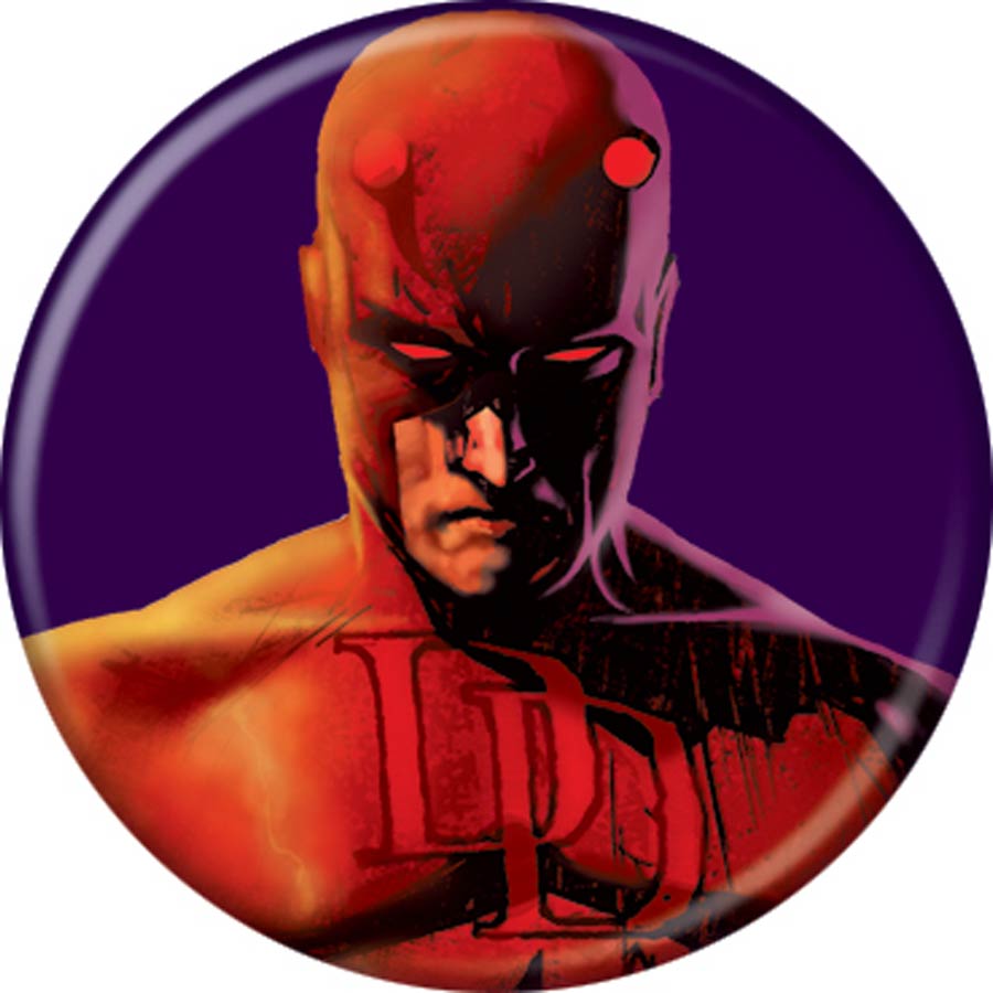 Marvel Comics 1.25-inch Button - Daredevil On Purple (84676)