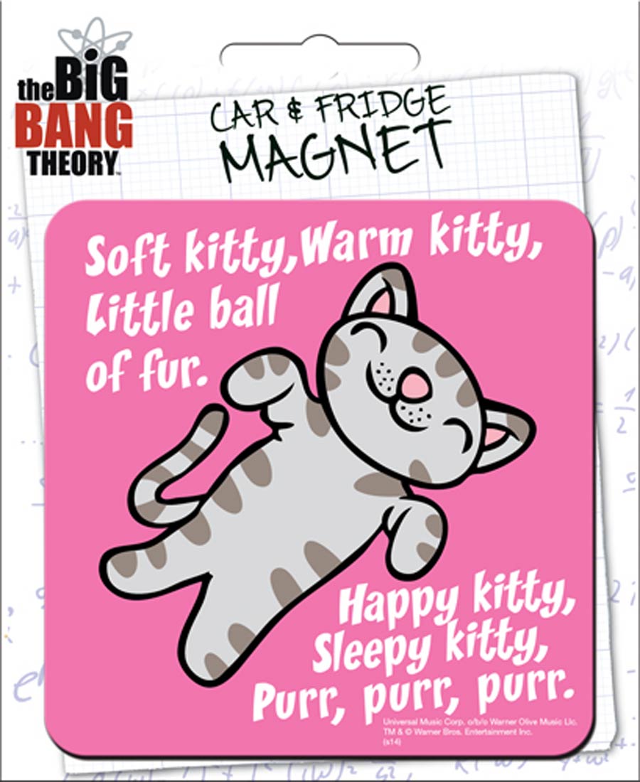 Big Bang Theory Car Magnet Die-Cut - Soft Kitty (31007BBT)