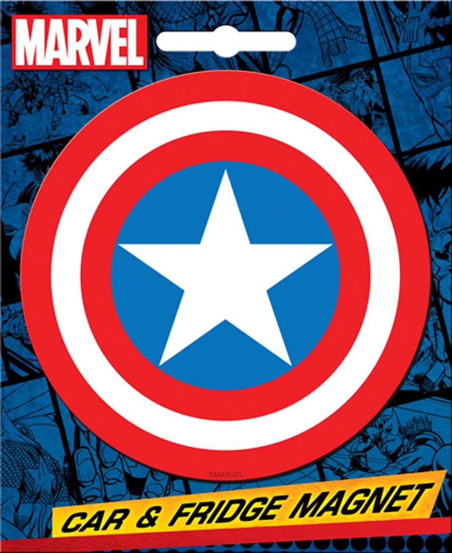 Marvel Comics Car Magnet Die-Cut - Captain America Shield (31003MV)