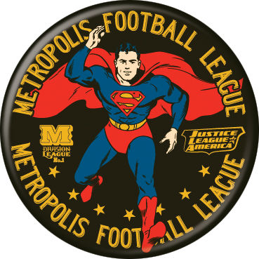 DC Comics 1.25-inch Button - Metropolis Football League Button (84499)