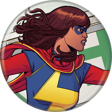 Marvel Comics 1.25-inch Button - Ms. Marvel Side (84630)